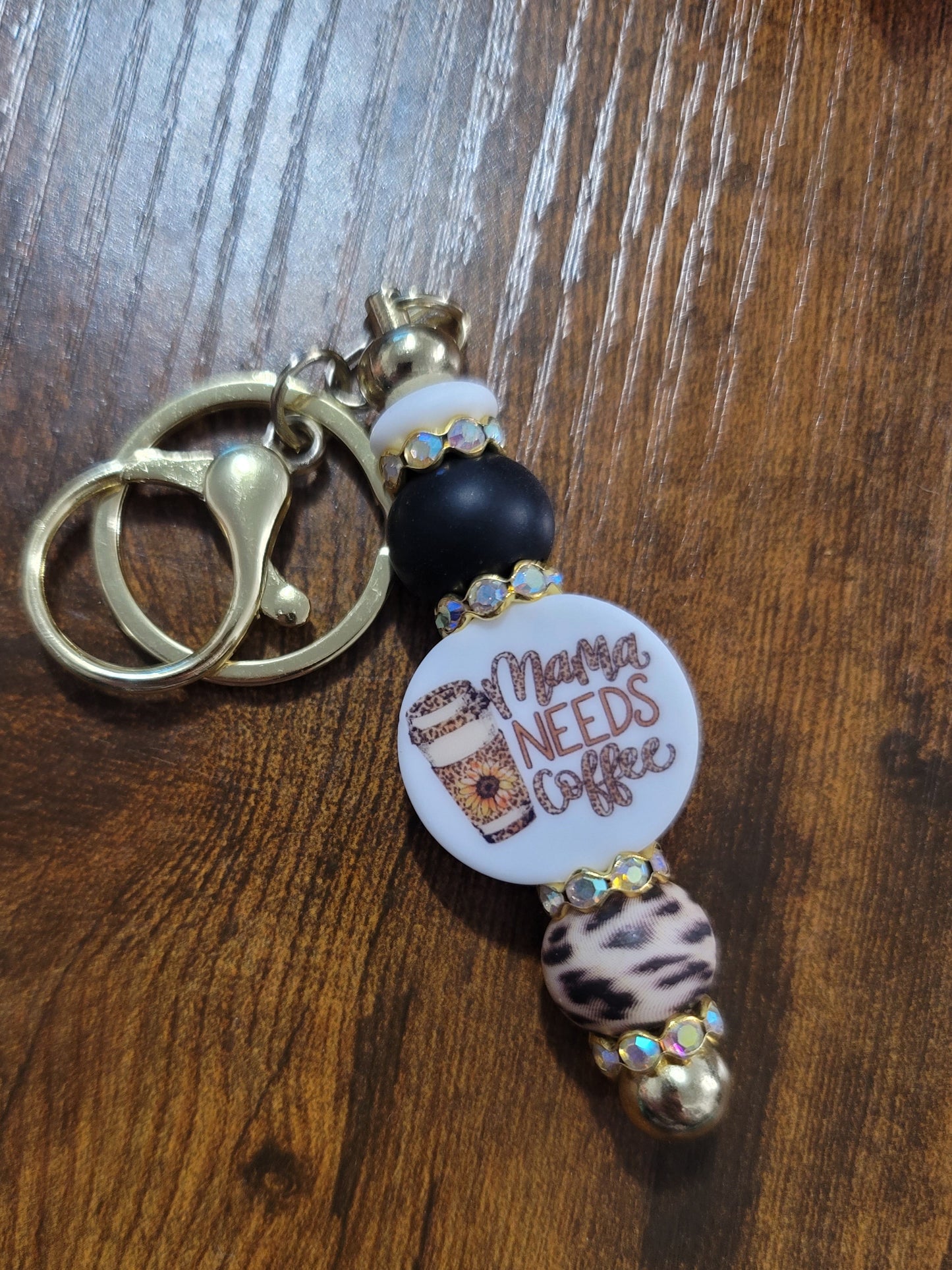 Mama Needs Coffee Keychain