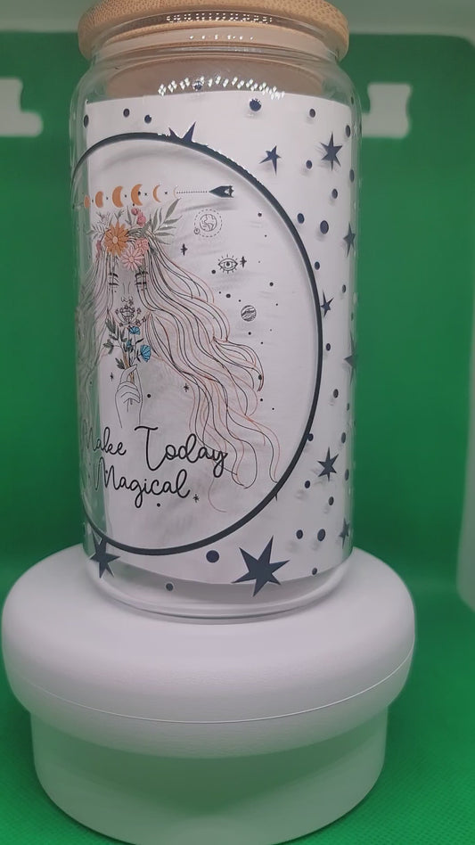 Make Today Magical 16oz Glass Can